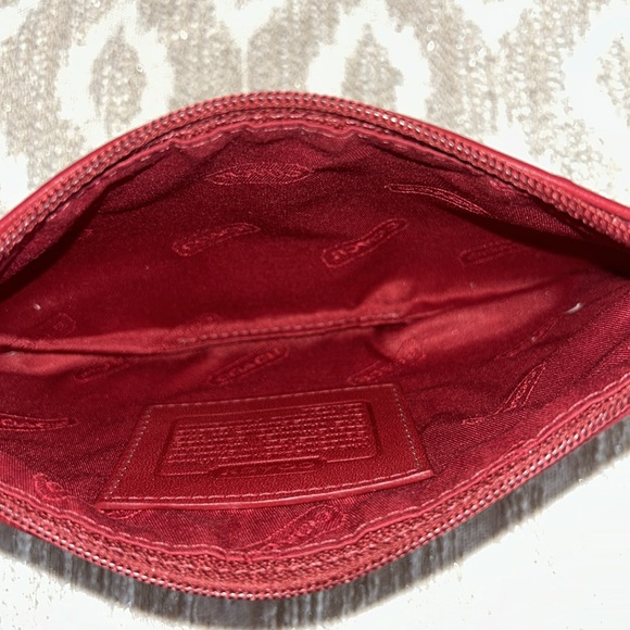 Coach EUC Red Leather Case/Pouch - Picture 10 of 13
